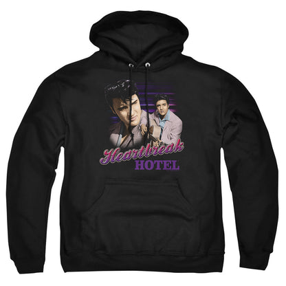 Elvis Presley Heartbreak Hotel Mens Hoodie Black