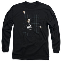 Load image into Gallery viewer, Elvis Presley Blue Bars Mens Long Sleeve Shirt Black
