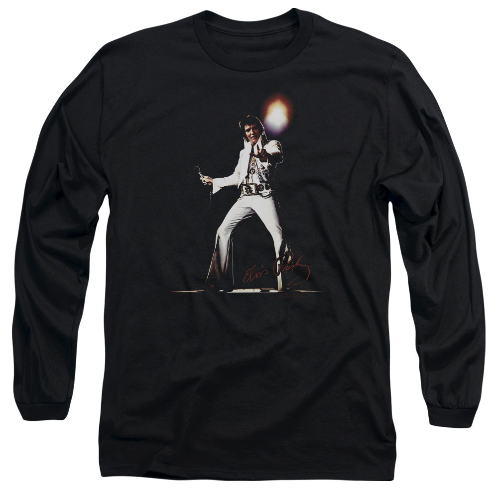Elvis Presley Glorious Mens Long Sleeve Shirt Black Officially Licensed