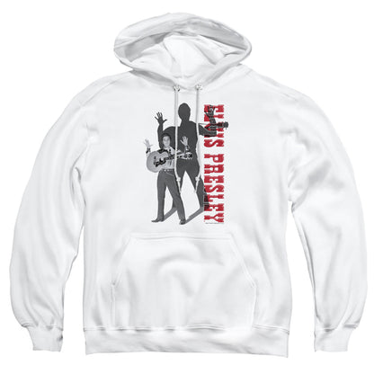 Elvis Presley Look No Hands Mens Hoodie White