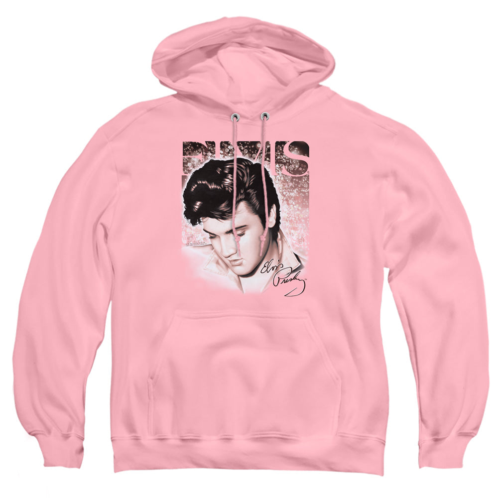 Elvis Presley Star Light Mens Hoodie Pink