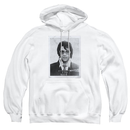 Elvis Presley Framed Mens Hoodie White