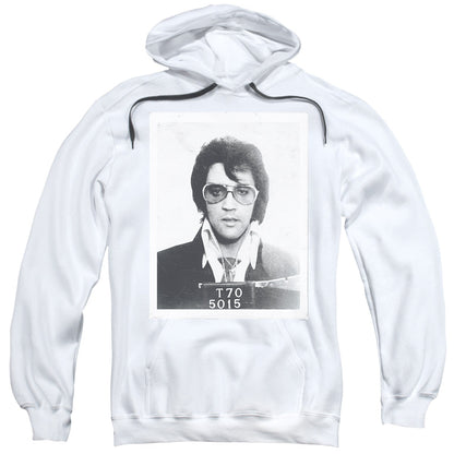 Elvis Presley Framed Mens Hoodie White