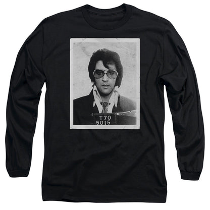 Elvis Presley Framed Mens Long Sleeve Shirt Black