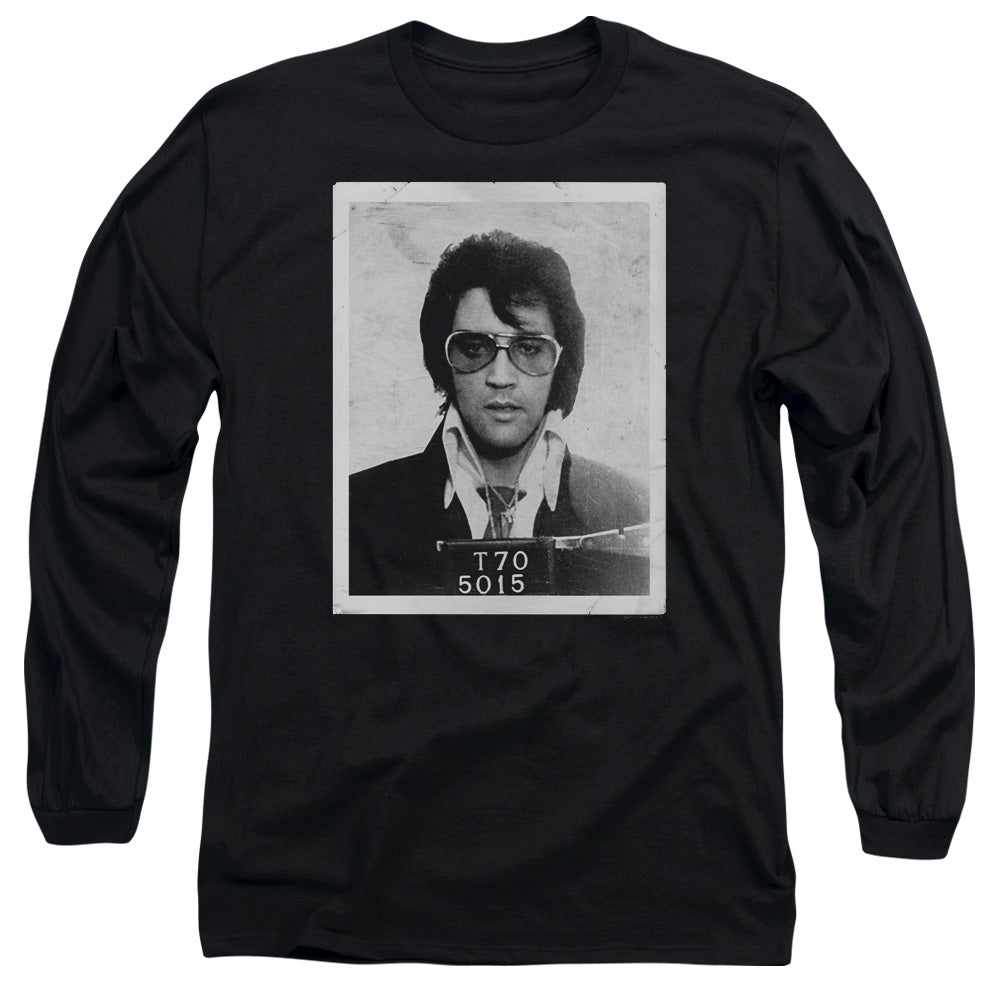 Elvis Presley Framed Mens Long Sleeve Shirt Black Officially Licensed