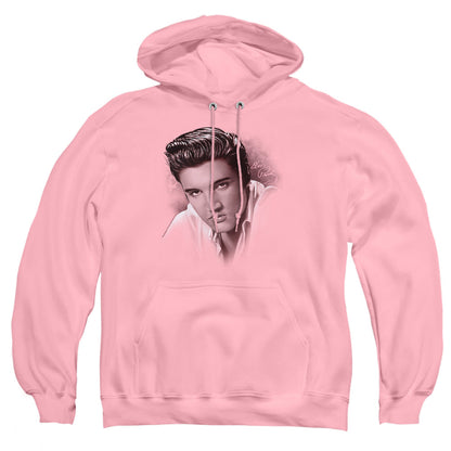 Elvis Presley The Stare Mens Hoodie Pink