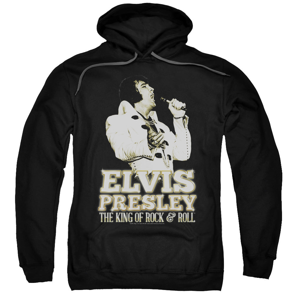 Elvis Presley Golden Mens Hoodie Black