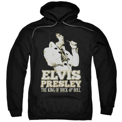 Elvis Presley Golden Mens Hoodie Black