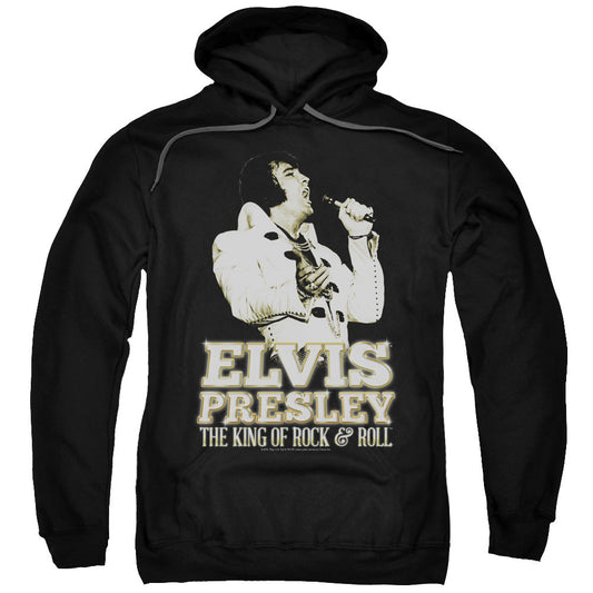 Elvis Presley Golden Mens Hoodie Black