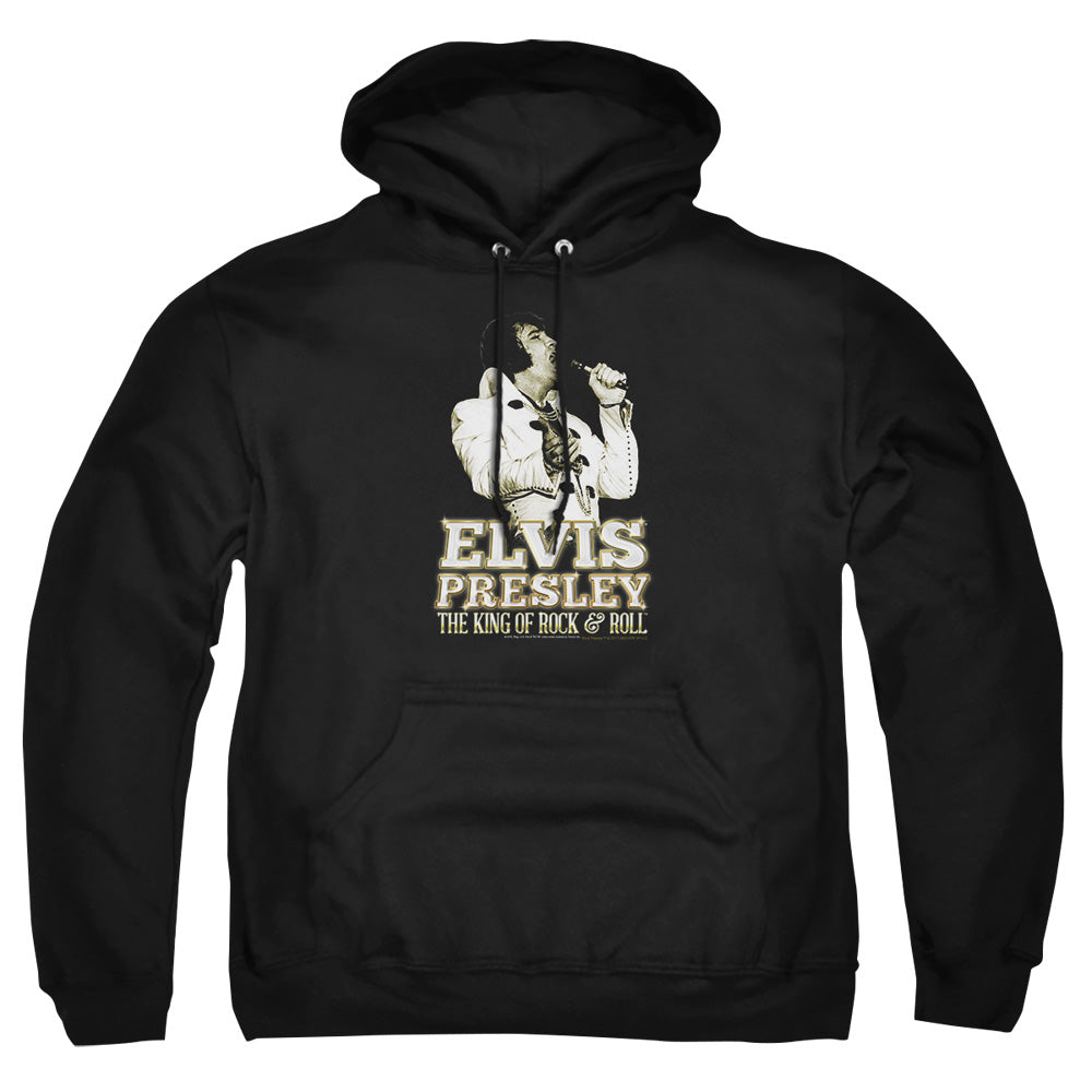 Elvis Presley Golden Mens Hoodie Black