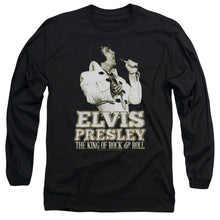Load image into Gallery viewer, Elvis Presley Golden Mens Long Sleeve Shirt Black
