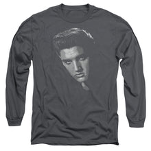 Load image into Gallery viewer, Elvis Presley American Idol Mens Long Sleeve Shirt Charcoal Officially Licensed
