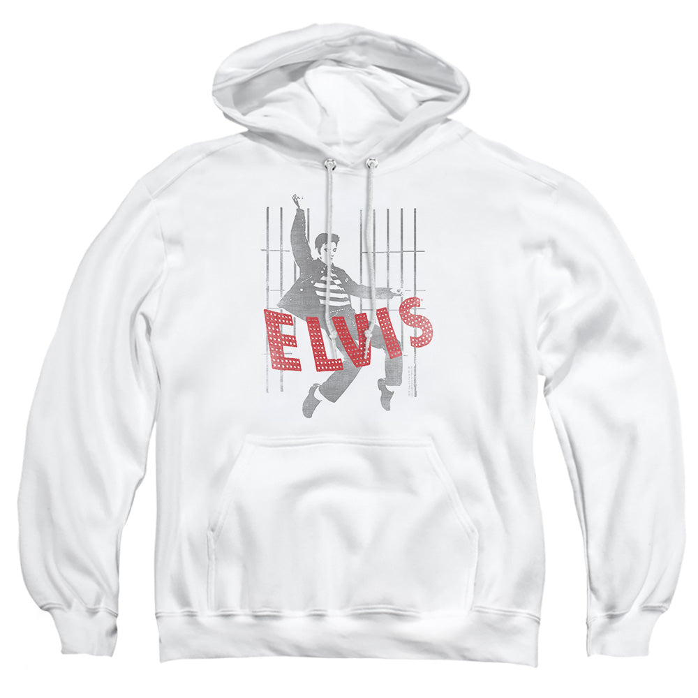 Elvis Presley Iconic Pose Mens Hoodie White
