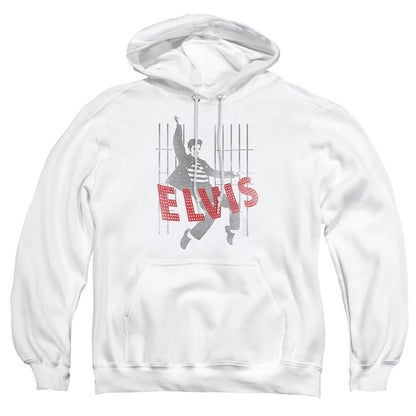 Elvis Presley Iconic Pose Mens Hoodie White