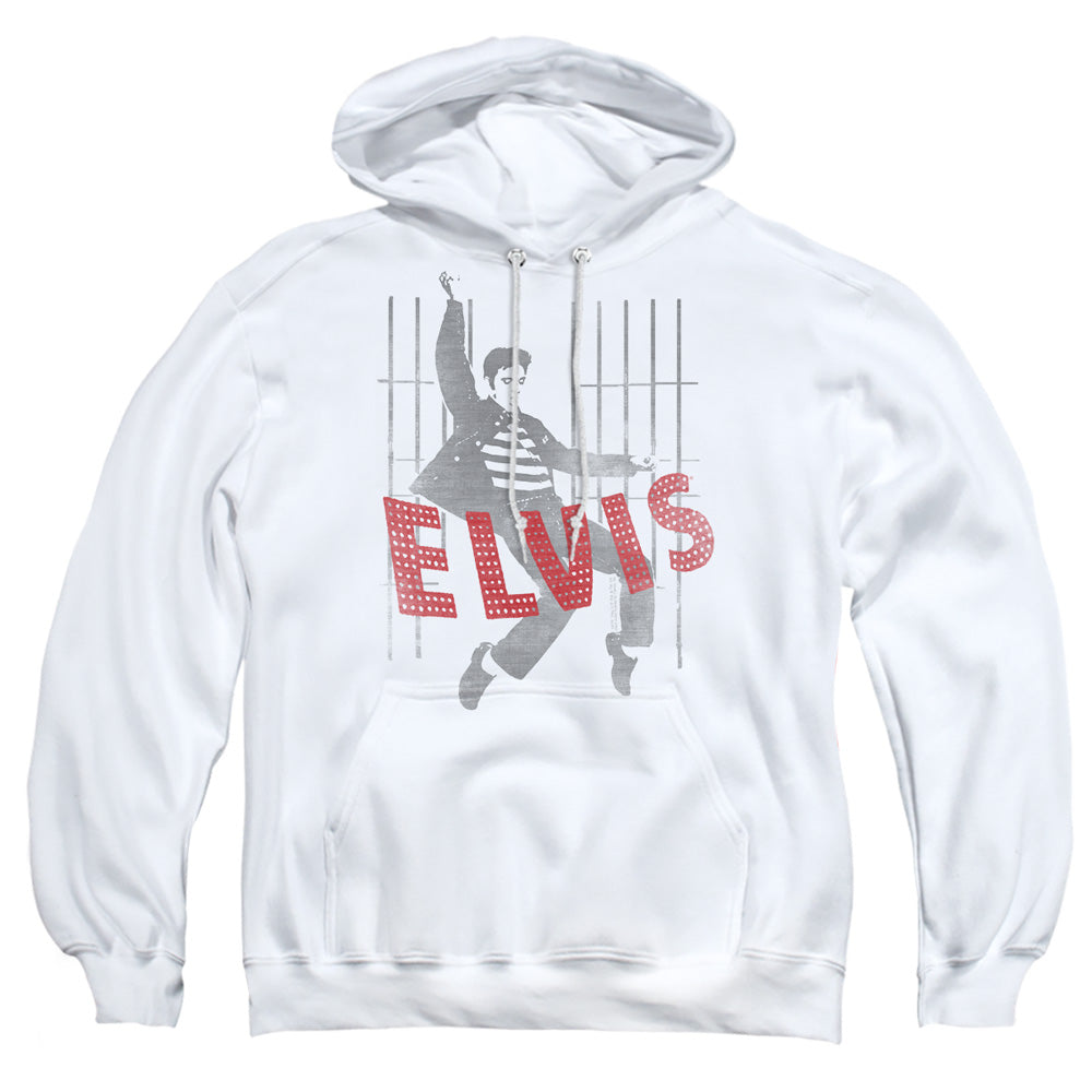 Elvis Presley Iconic Pose Mens Hoodie White