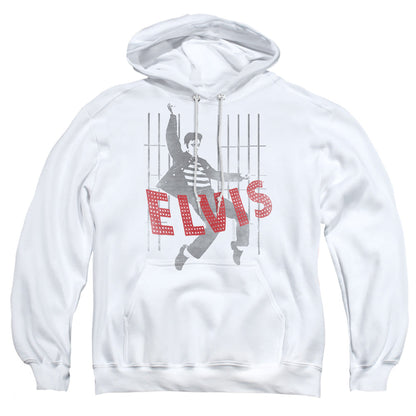 Elvis Presley Iconic Pose Mens Hoodie White