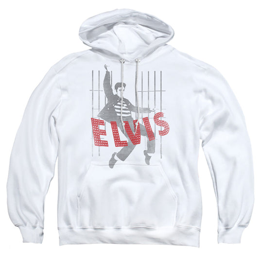 Elvis Presley Iconic Pose Mens Hoodie White