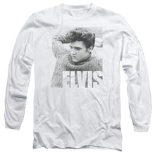 Load image into Gallery viewer, Elvis Presley Relaxing Mens Long Sleeve Shirt White Officially Licensed

