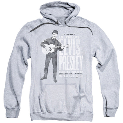 Elvis Presley in Person Mens Hoodie Athletic Heather
