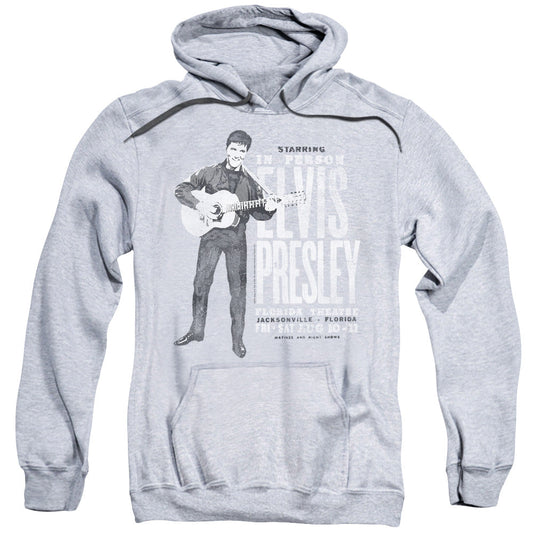 Elvis Presley in Person Mens Hoodie Athletic Heather