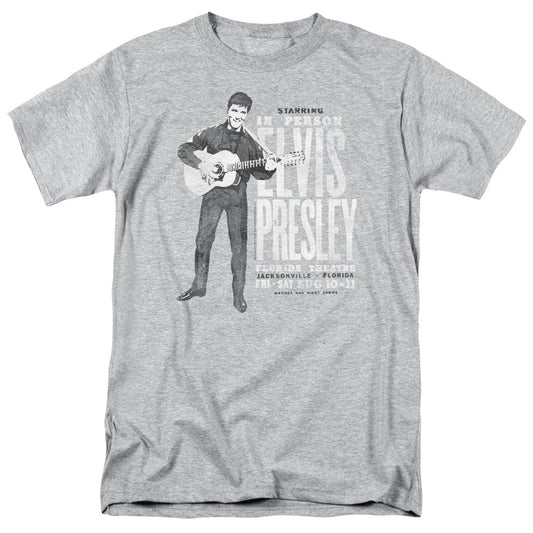 Elvis Presley In Person Mens T Shirt Athletic Heather
