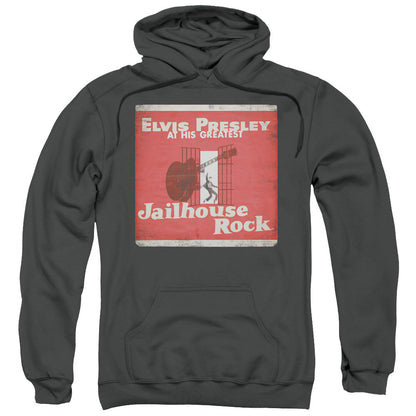 Elvis Presley Greatest Mens Hoodie Charcoal