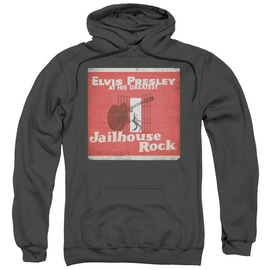 Elvis Presley Greatest Mens Hoodie Charcoal
