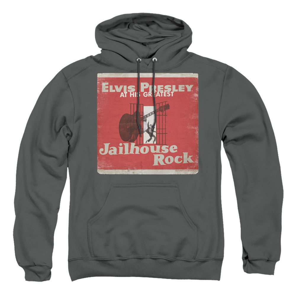 Elvis Presley Greatest Mens Hoodie Charcoal