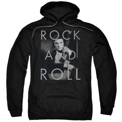 Elvis Presley Rock and Roll Mens Hoodie Black