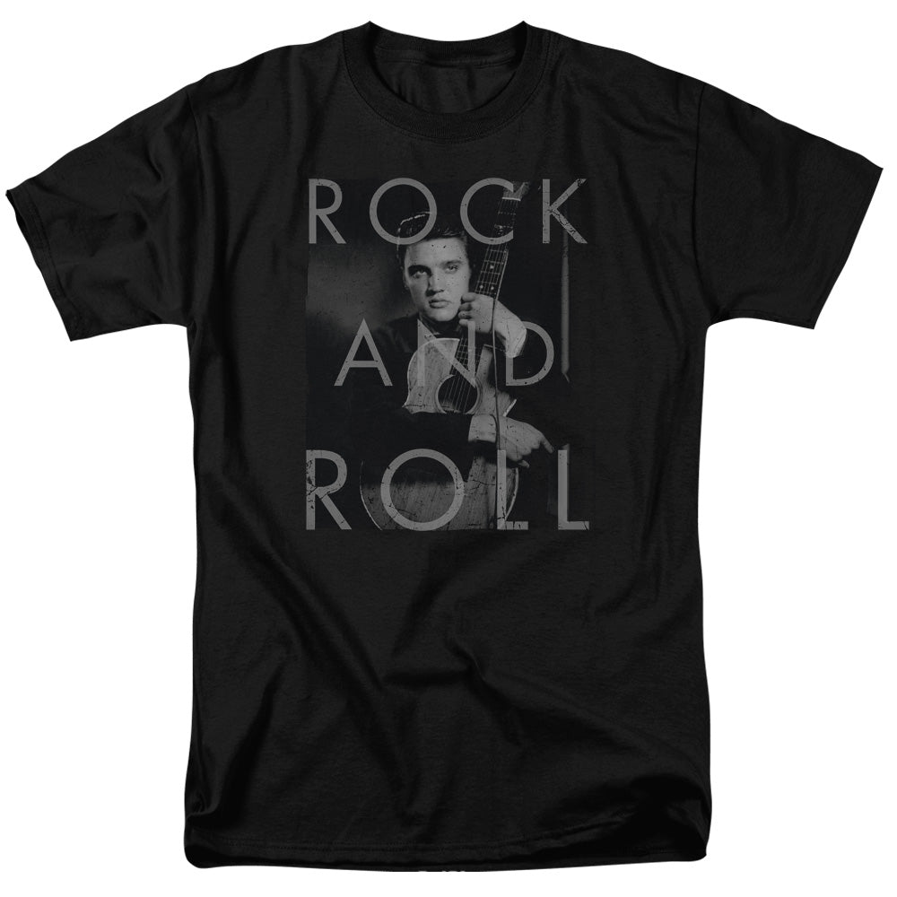 Elvis Presley Rock And Roll Mens T Shirt Black