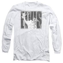 Load image into Gallery viewer, Elvis Presley Aloha Gray Mens Long Sleeve Shirt White
