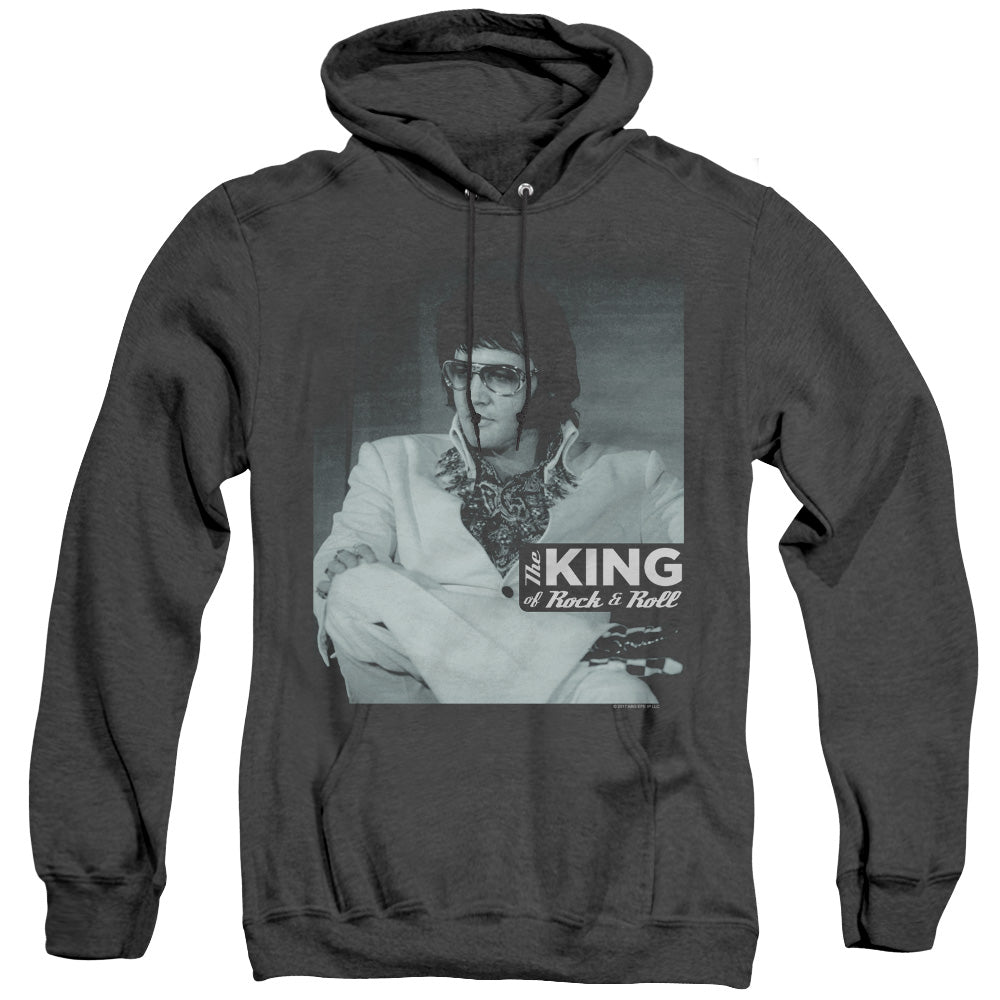 Elvis Presley Good To Be Heather Mens Hoodie Black