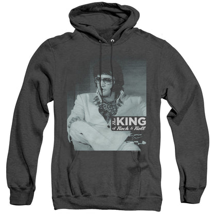 Elvis Presley Good to Be Heather Mens Hoodie Black