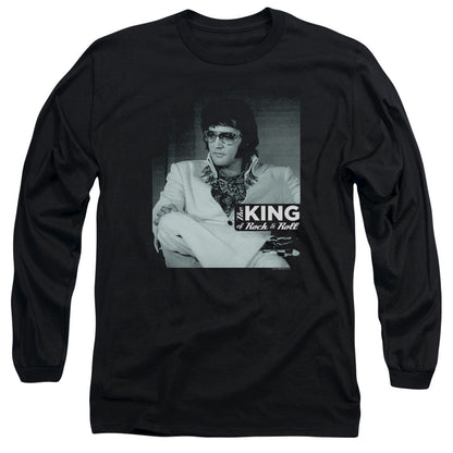Elvis Presley Good To Be Mens Long Sleeve Shirt Black Officially Licensed
