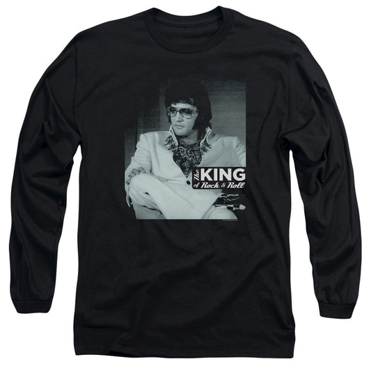 Elvis Presley Good To Be Mens Long Sleeve Shirt Black Officially Licensed