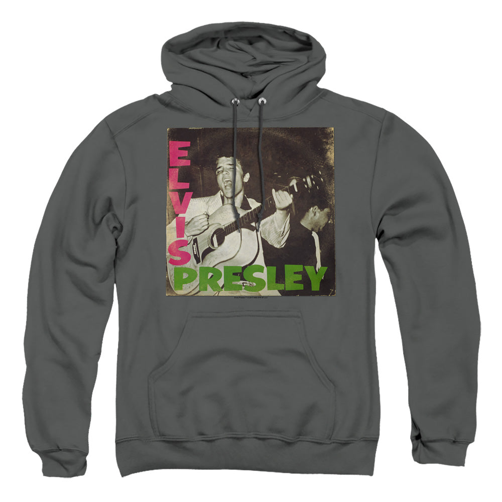 Elvis Presley First Lp Mens Hoodie Charcoal
