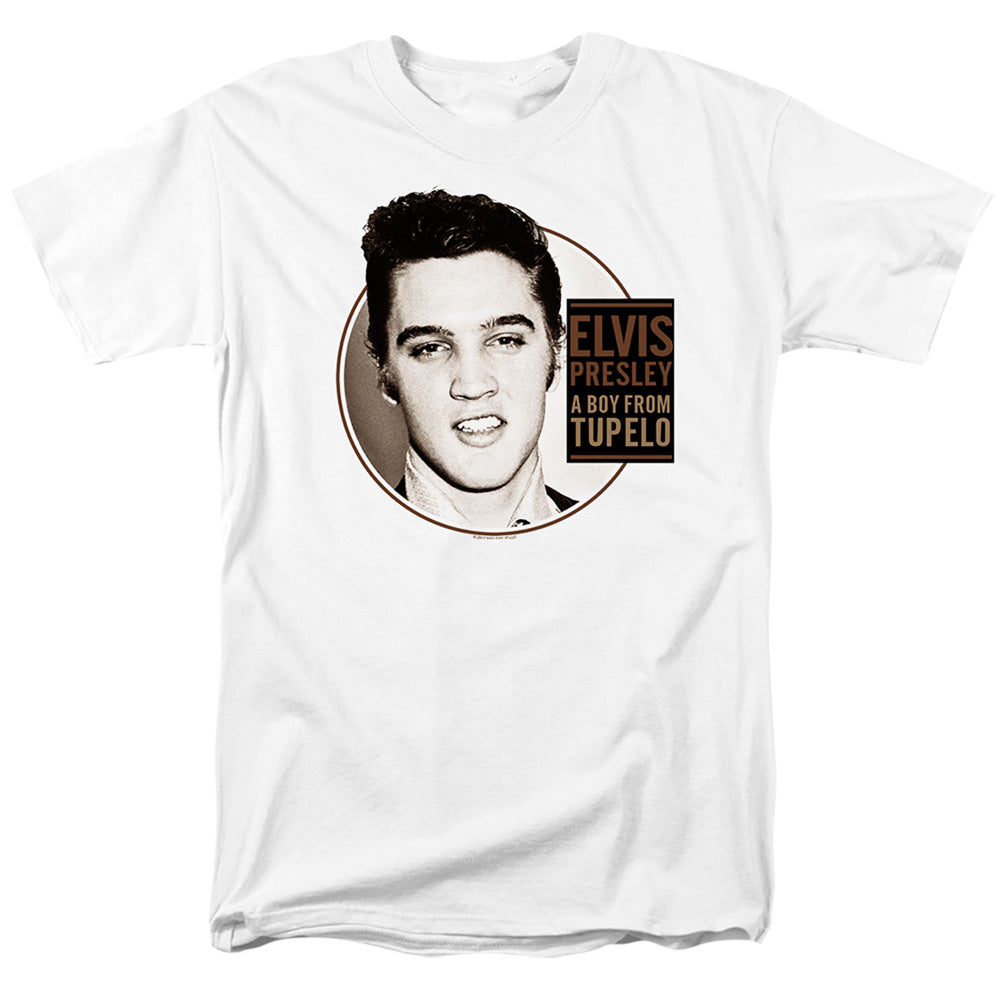 Elvis Presley Tupelo Mens T Shirt White