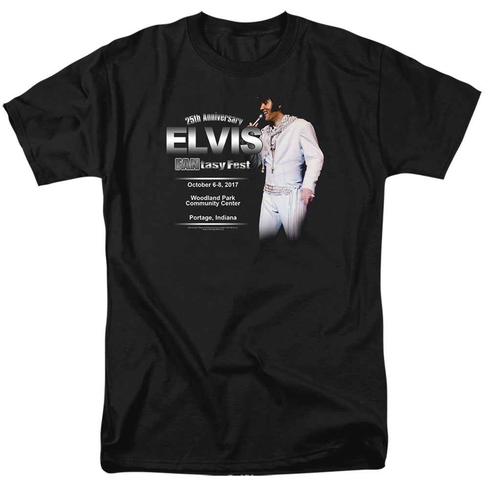 Elvis Presley 25Th Fanfasty Fest Mens T Shirt Black