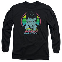 Load image into Gallery viewer, Elvis Presley Neon King Mens Long Sleeve Shirt Black
