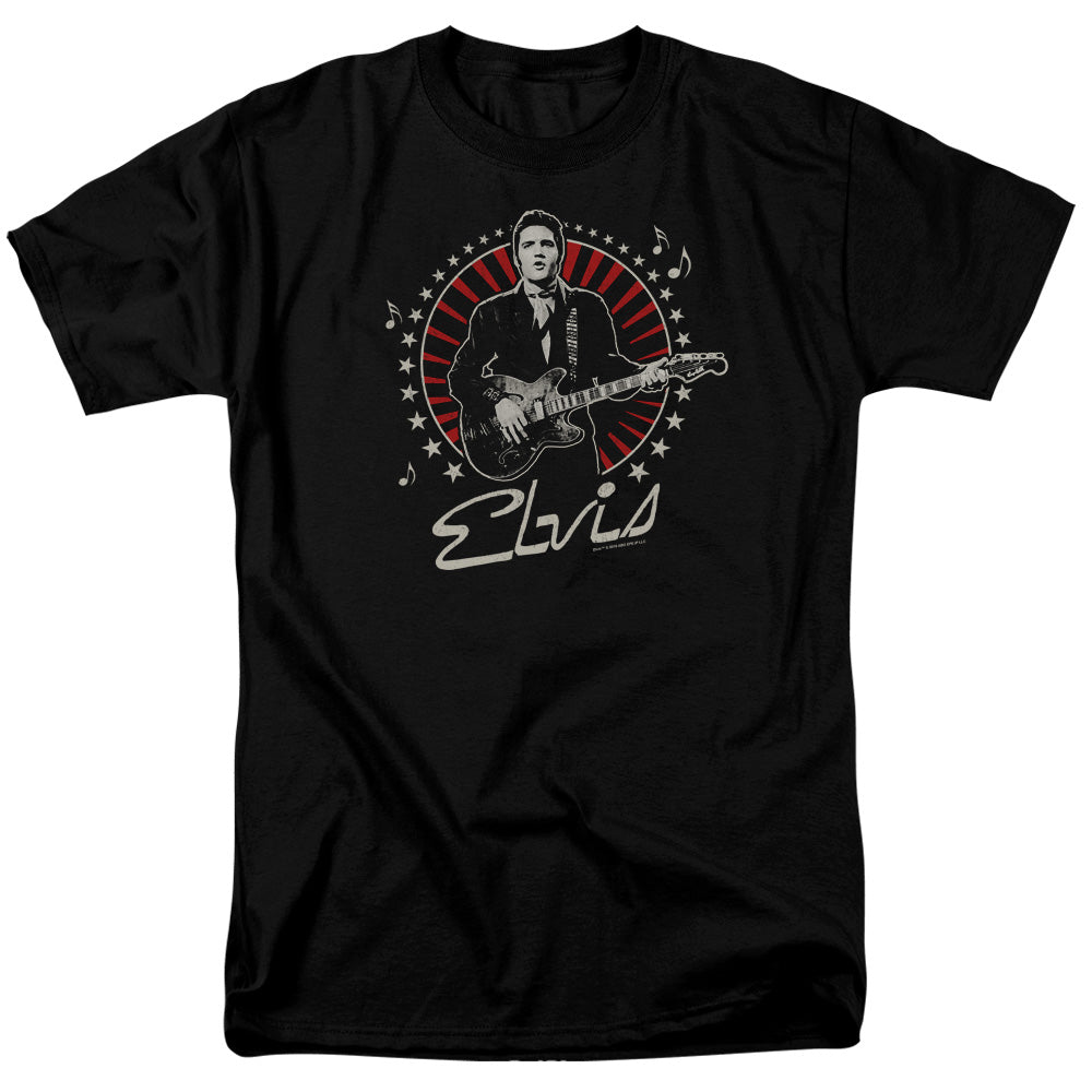 Elvis Presley Stars Mens T Shirt Black