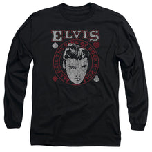 Load image into Gallery viewer, Elvis Presley Hail the King Mens Long Sleeve Shirt Black
