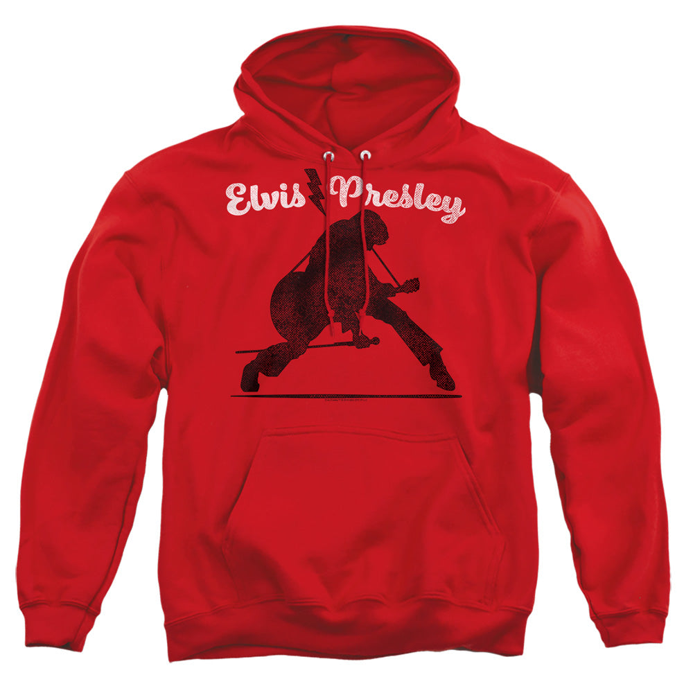 Elvis Presley Overprint Mens Hoodie Red