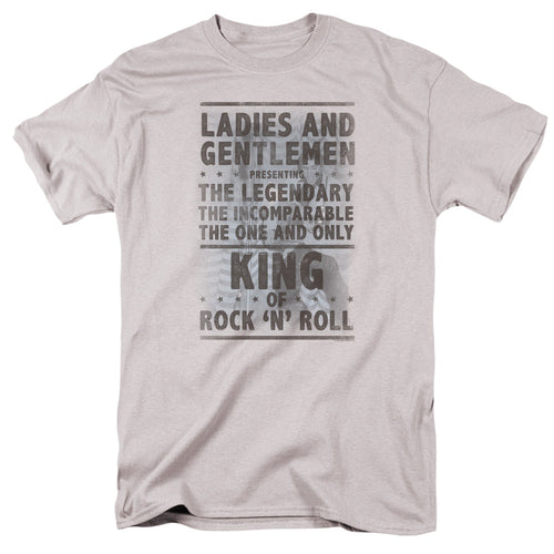 Elvis Presley Ladies And Gentlemen Mens T Shirt Silver
