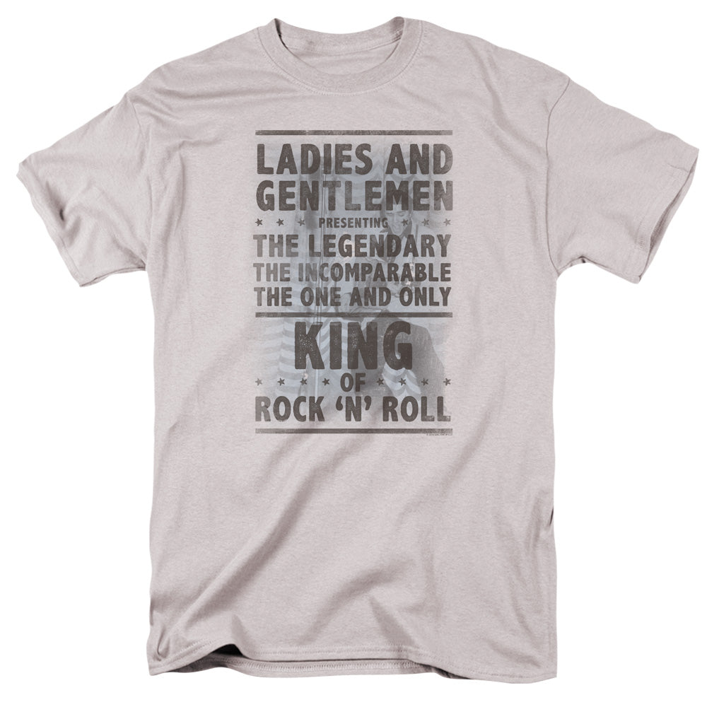 Elvis Presley Ladies And Gentlemen Mens T Shirt Silver
