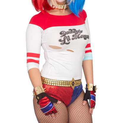 Daddy's Little Monster Raglan T Shirt