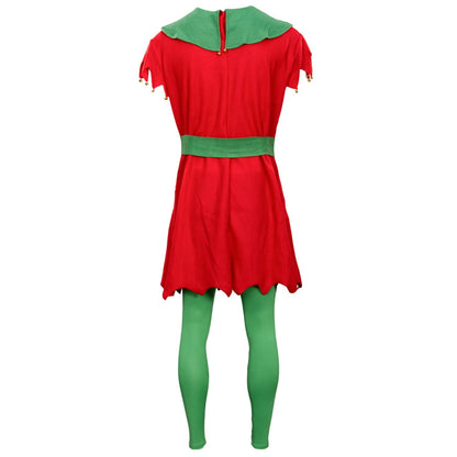 Christmas Elf Adult Unisex Halloween Cosplay Deluxe Costume Set