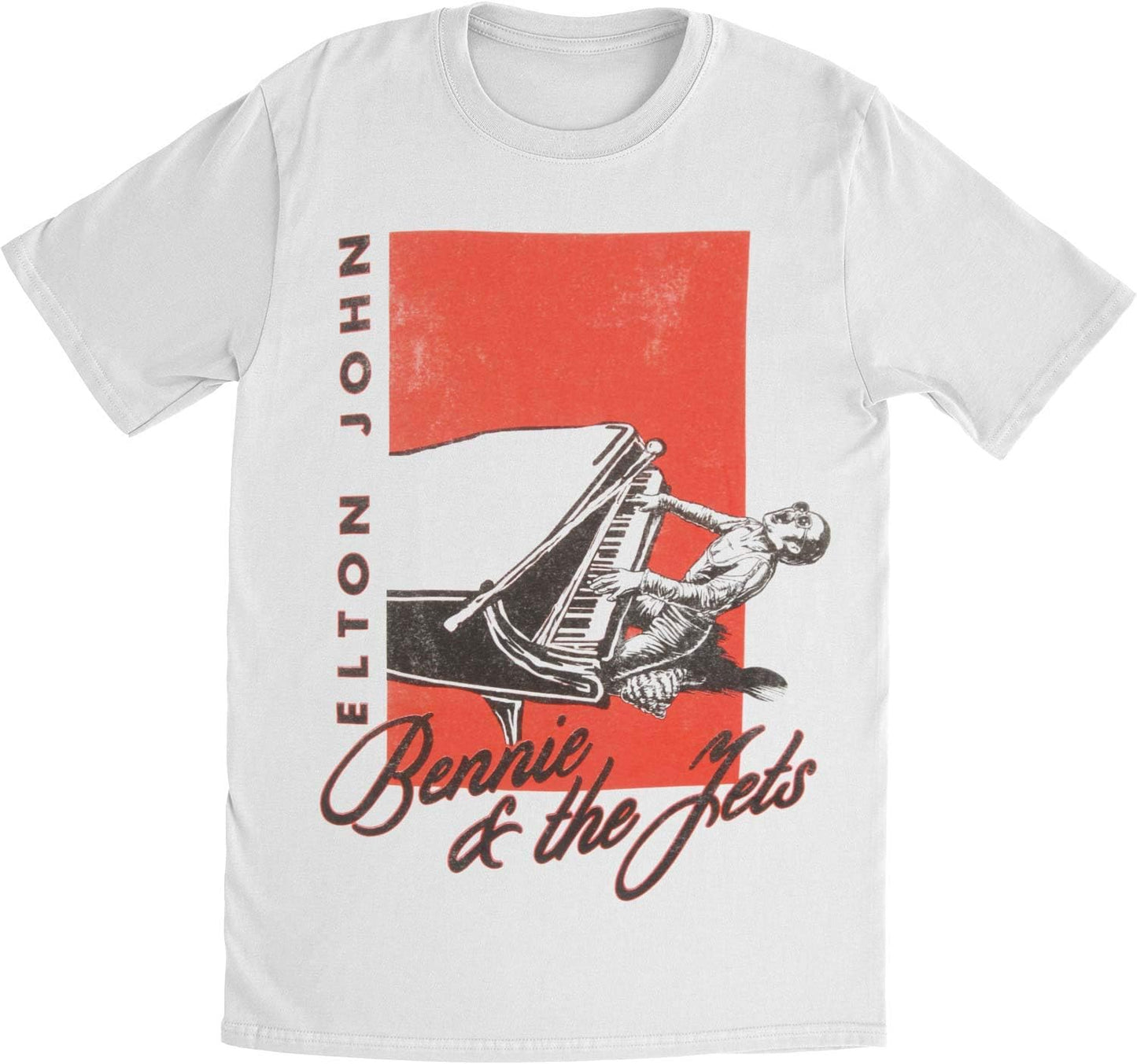 Elton John Officially Licensed Bennie and the Jets Mens T Shirt