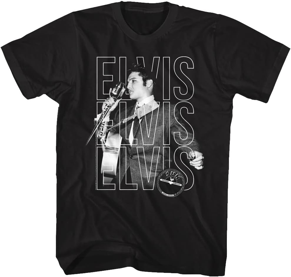 Elvis Presley Mens T Shirt Black