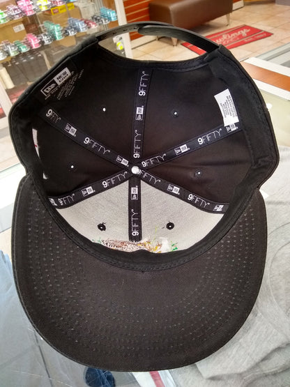 Embroidered Shield and flag SnapBack Mexico Black Hat