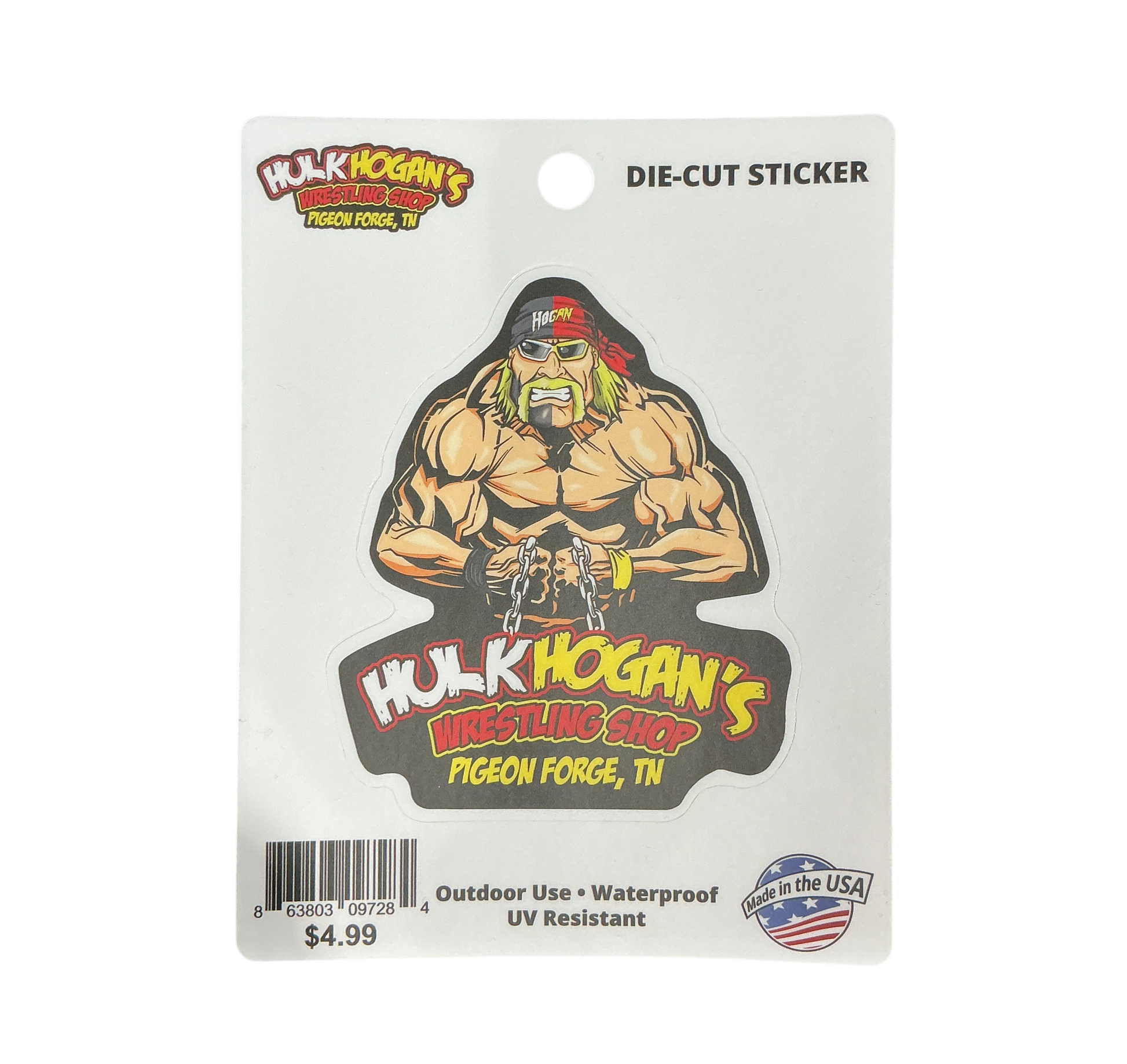 Hulk Hogan Hogan's Beach Shop Splitface Sticker
